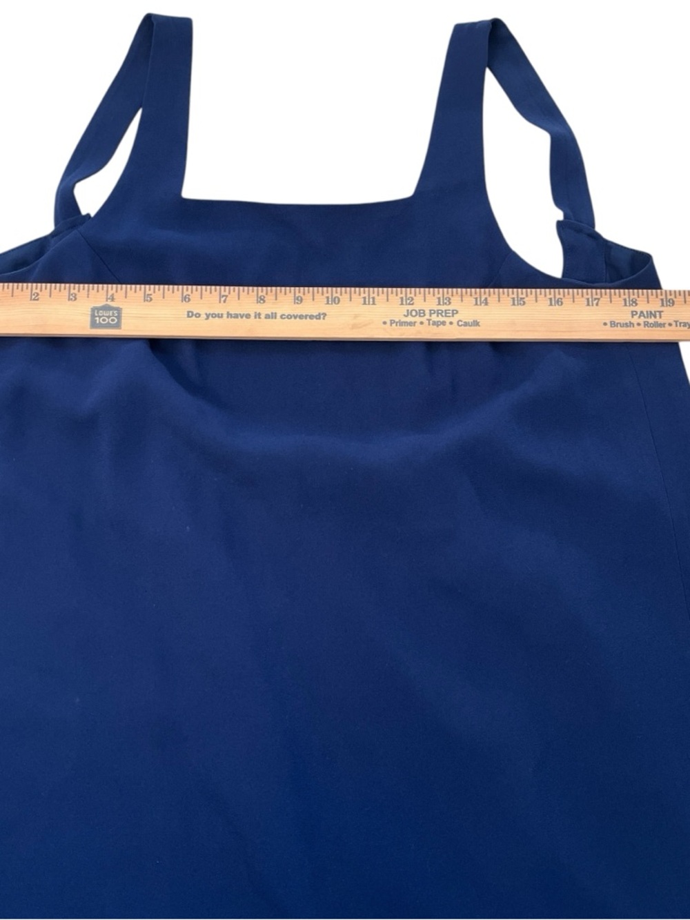 Club Monaco Navy Swing Dress Low Back Scoop Flowy Minimalist Size 4 - Picture 8 of 10